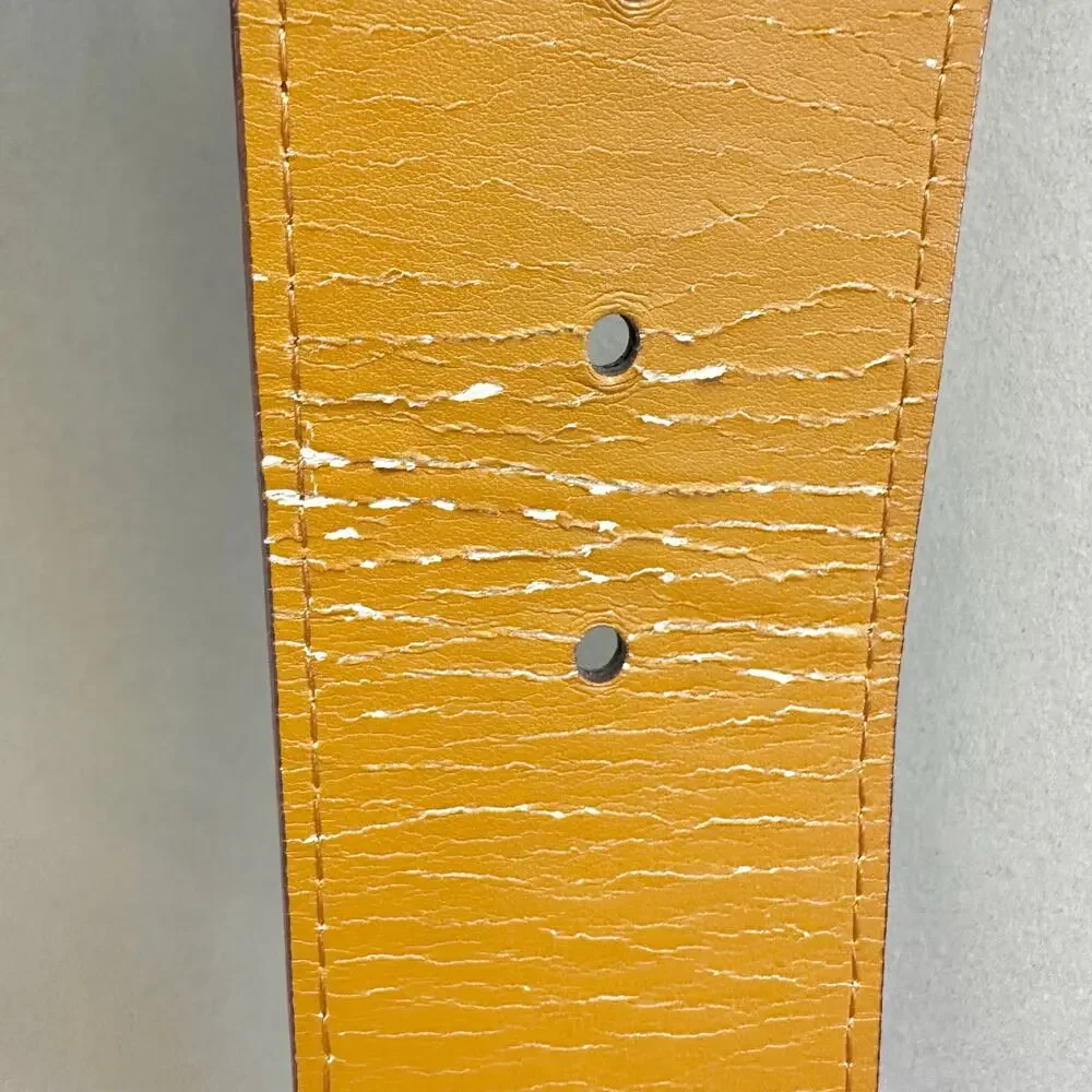 Lauren Ralph Lauren‎ Genuine Italian Leather Alligator Stretch Belt Size Small